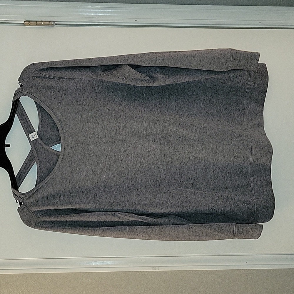 Old Navy Active Go-Dry Keyhole Back Sweatshirt, XXL, Gray